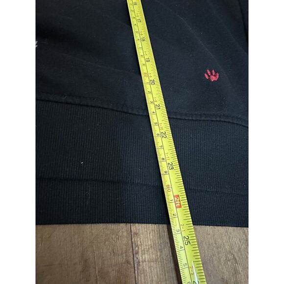 LOU & GREY Hoodie Womens Sz XL Embroidered Paw‎ Prints Colorful Rainbow Pet Bear - Picture 6 of 8